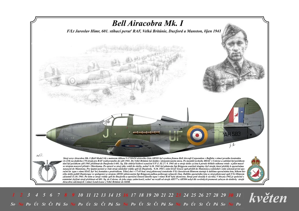 Květen 2027 – Bell Airacobra Mk. I, F/Lt Jaroslav Himr