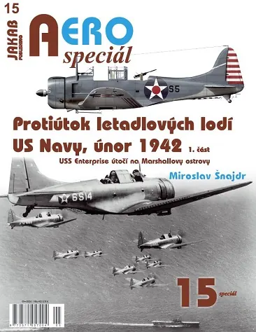 Obálka publikace Protiútok letadlových lodí US Navy, únor 1942 – 1. část